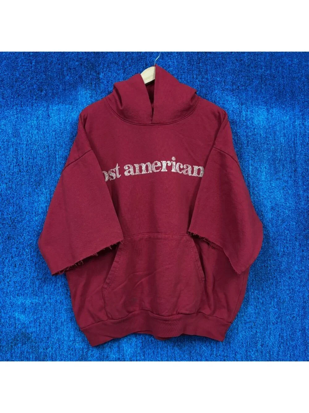 American Eagle Red Oversized Hoodie Sweatshirt